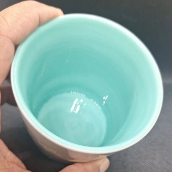 Starbucks 2008 Zoo Animal Mug Missing Color(s) Dark Green Inside and Out ERROR - Picture 6 of 13